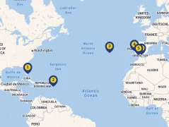 Mapa plavby