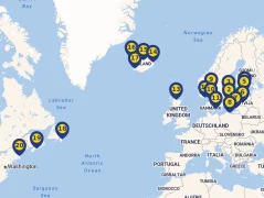 Mapa plavby