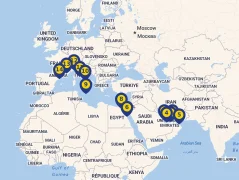 Mapa plavby