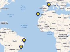 Mapa plavby